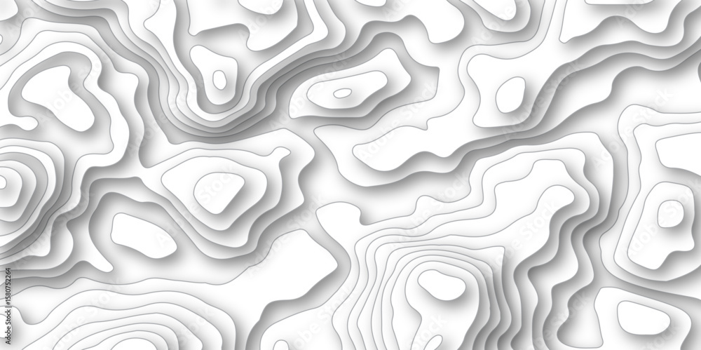 Poster abstract pattern with lines topographic contour lines map seamless pattern. geographic mountain reli