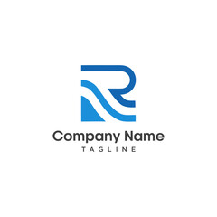 vector logo initial R