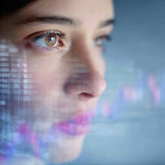 Financial analysts monitoring stock market trends office closeup image professional environment focused viewpoint