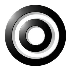 Circular Design with Black and White Layers for Modern Interior Decoration and Stylish Home Aesthetics