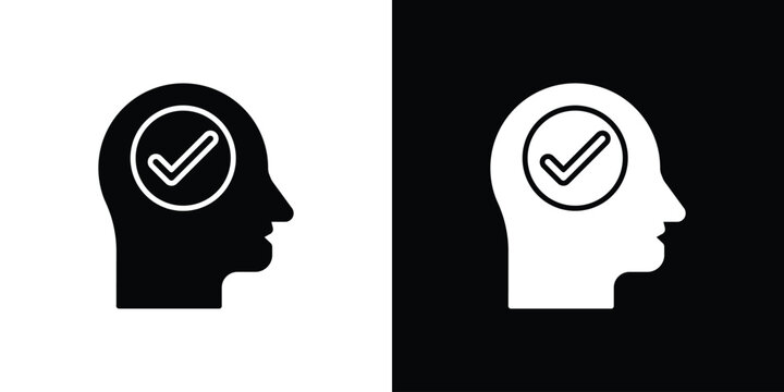 Understand icon design. Black flat style sign for mobile concept