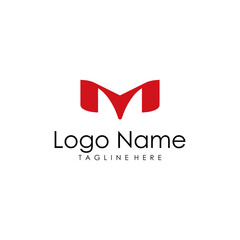 M initial logo vector