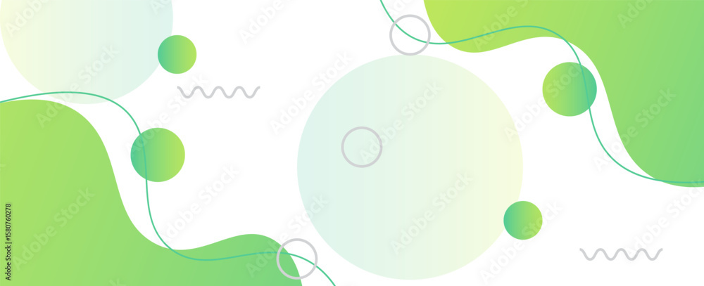 Poster colorful template banner with gradient color. design with liquid shape.