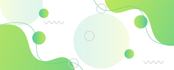 Colorful template banner with gradient color. Design with liquid shape.