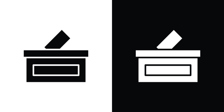 Referendum icon design. Black flat style sign for mobile concept