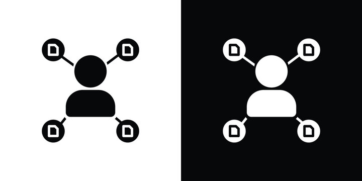 Multitask icon design. Black flat style sign for mobile concept