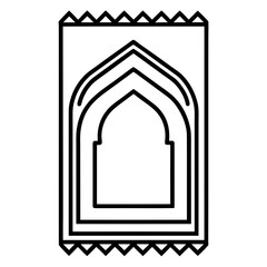 Prayer Mat Line Art