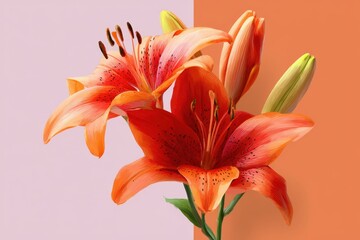 Fototapeta premium Orange Lilies