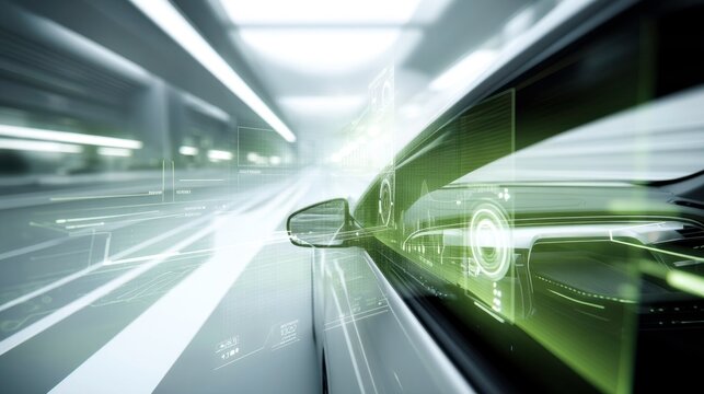 Autonomous Vehicle Technology: Future of Transportation, AI, Self-Driving Car Concept