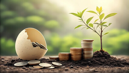 Investing for the future financial growth planning money management and wealth creation strategies concept