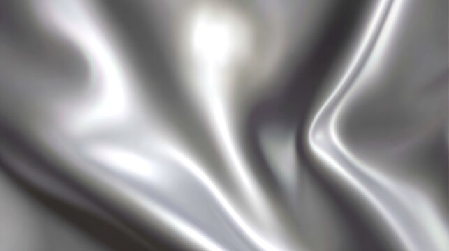 Shimmering silver texture with reflective surface and soft gradient lighting for an abstract effect.