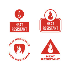 Thermal Safety Icon Collection for Heat Resistant Labels