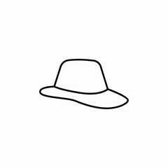 man hat icon sign vector