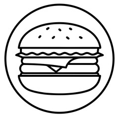 Minimal Burger Icon 