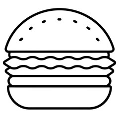 Minimal Burger Icon 