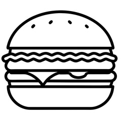 Minimal Burger Icon 
