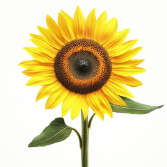Naklejka premium sunflower isolated on white background