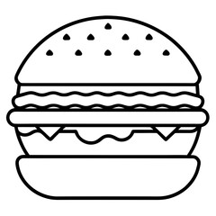 Minimal Burger Icon 