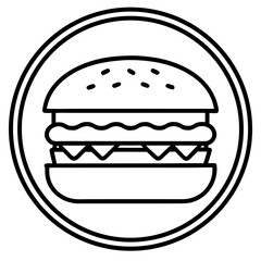 Minimal Burger Icon 