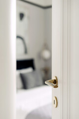 Welcoming hotel room interior showcasing cozy bedding and modern design