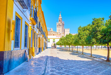 Patio de Banderas in Seville, Spain