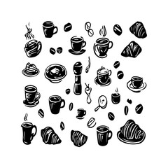 Hand-Drawn Coffee & Cafe Icons