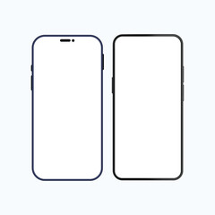 Editable Vector Smartphone Mockup &ndash; Customizable Phone Interface & Device UI Design Template, Phone Vector, Phone, Vector Phone, Smartphone Vector, Smartphone, Phone Mockup, Vector Phone Mockup.