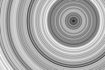 Abstract black and white metal spiral background with a swirling light design and steel texture