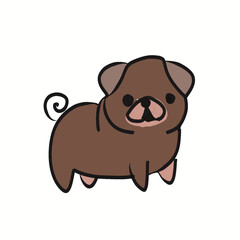 Dog cartoon illustration 