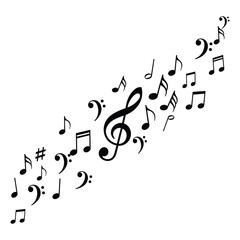 Musical Notes & Clefs Flow