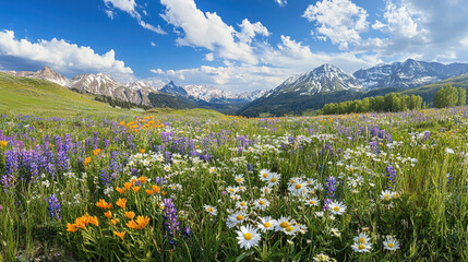 Fototapeta premium meadow with wildflowers