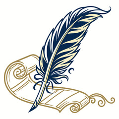 Obraz premium feather and ink