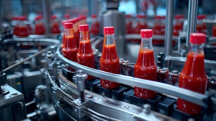 The comprehensive process of ketchup production  from tomatoes to bottling and beyond