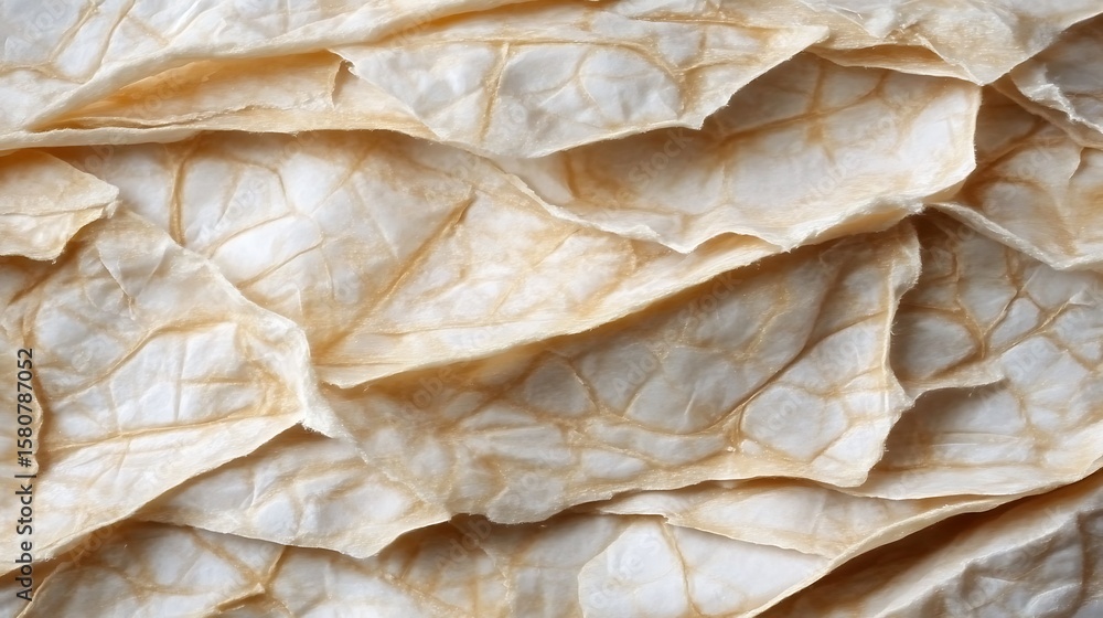 Aufkleber delicate layers of aged paper creating a textured landscape, showcasing intricate patterns and