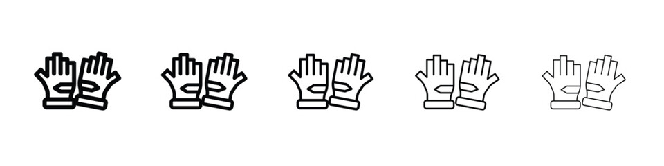 Fitness Gloves icon symbol, logo illustration. Pixel perfect vector graphics
