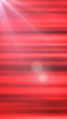 Bright red abstract background with horizontal light beams, lens flare effects, and dynamic glowing streaks