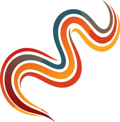 Thin wavy line pattern with flowing curves, undulating abstract background. Squiggle design for subtle. Flat vector illustration isolated on white background. stock illustration