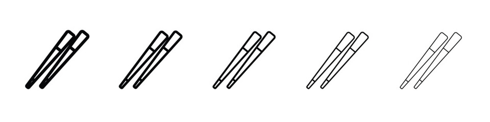 Chopsticks icon symbol, logo illustration. Pixel perfect vector graphics