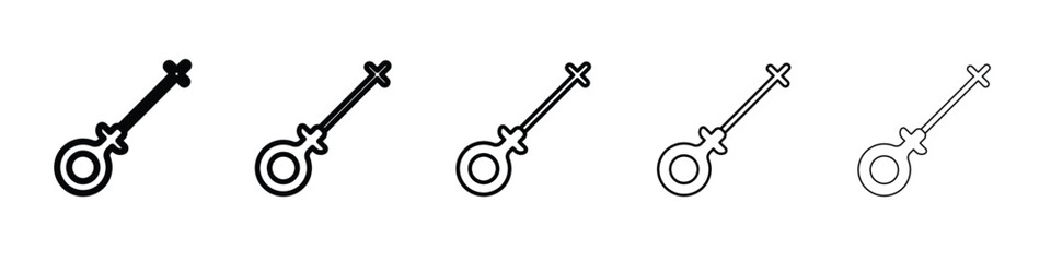 Car dipstick icon symbol, logo illustration. Pixel perfect vector graphics