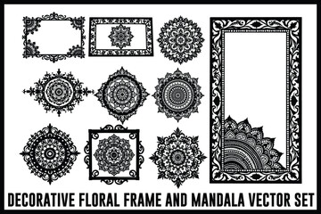 
Vintage Floral Laser Cut Ornamental Frame Set