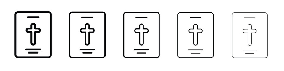 Bible icon symbol, logo illustration. Pixel perfect vector graphics