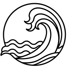 Obraz premium WaveLine Icon