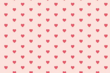 Pink background with red hearts.