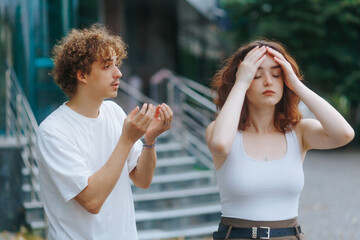 He tries to fix things but she is walking away relationship on the edge