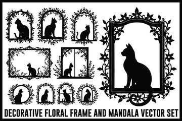 
Vintage Floral Laser Cut Ornamental Frame Set