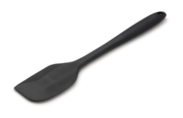 Black silicone kitchen spatula