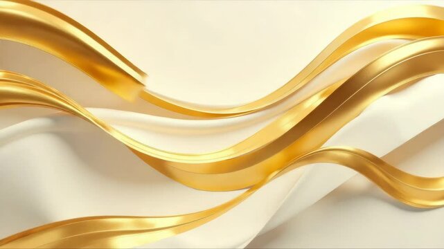Light gold golden yellow champagne vanilla cream white abstract background. Silk satin fabric. Line stripe ribbon curtain drapery wave. Shine glitter silky shimmer.Elegant subtle.Blank template design