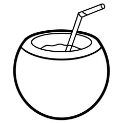 Coconut Beverage Icon