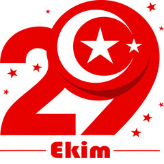 A vector of 29 Ekim Cumhuriyet Bayramı photo