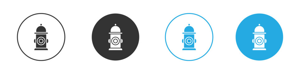 Fire hydrant icon for web or mobile app. Simple flat designs
